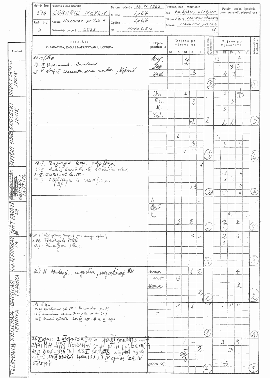 Stranica dnevnika - Neven Cokarić 