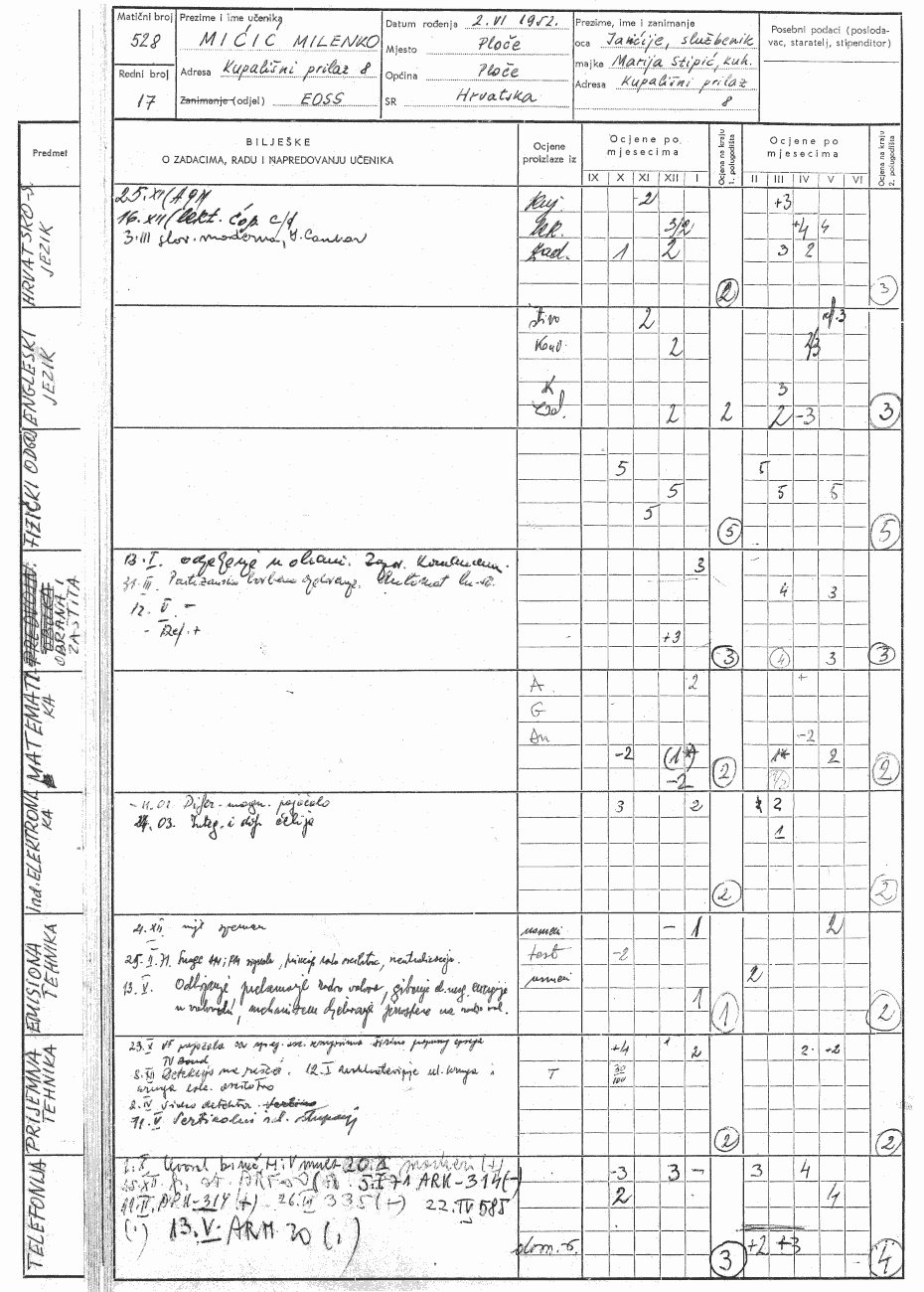  Stranica dnevnika - Milenko Mićić 