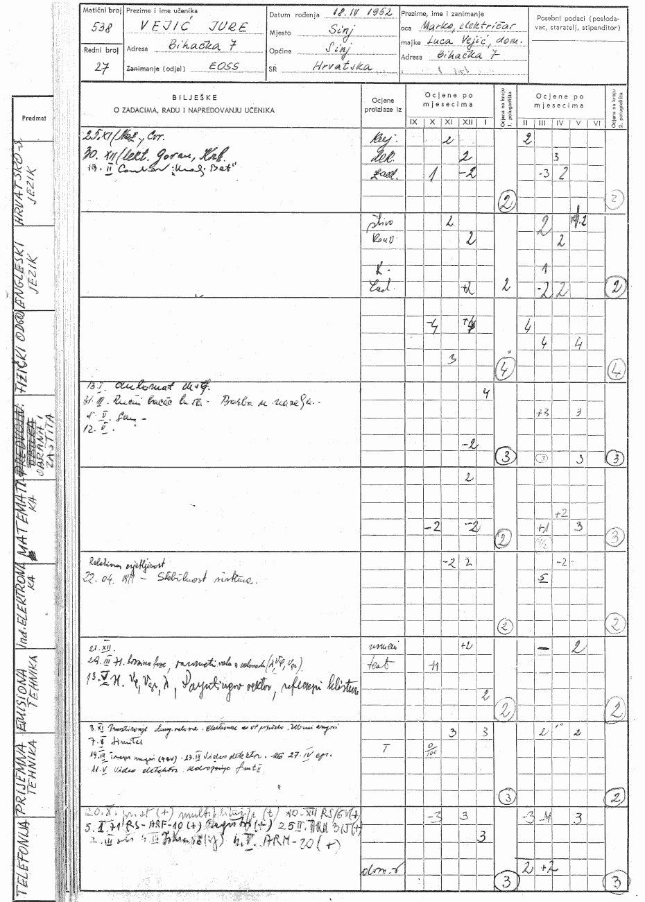  Stranica dnevnika - Jure Vejić 